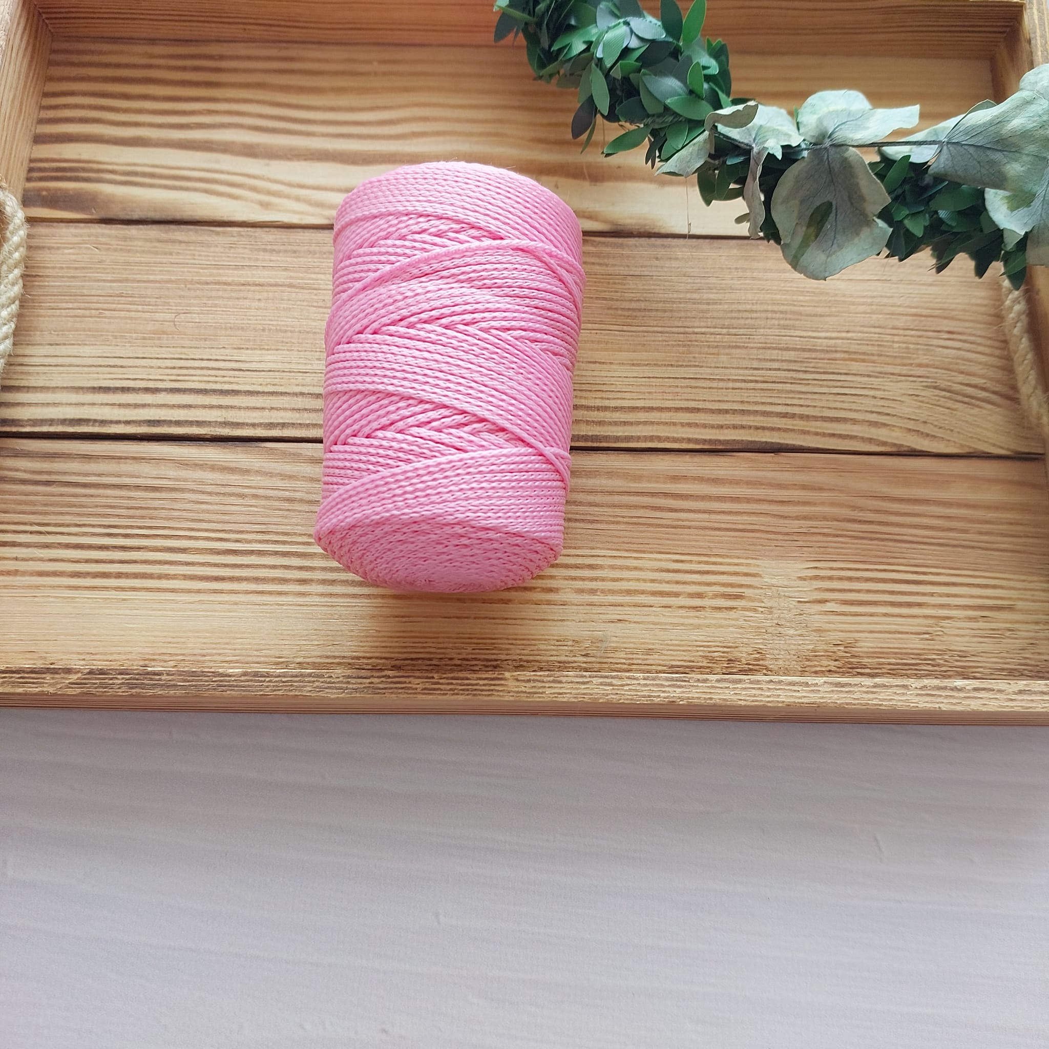 100 Gram Polyester Makrome 15 Pembe