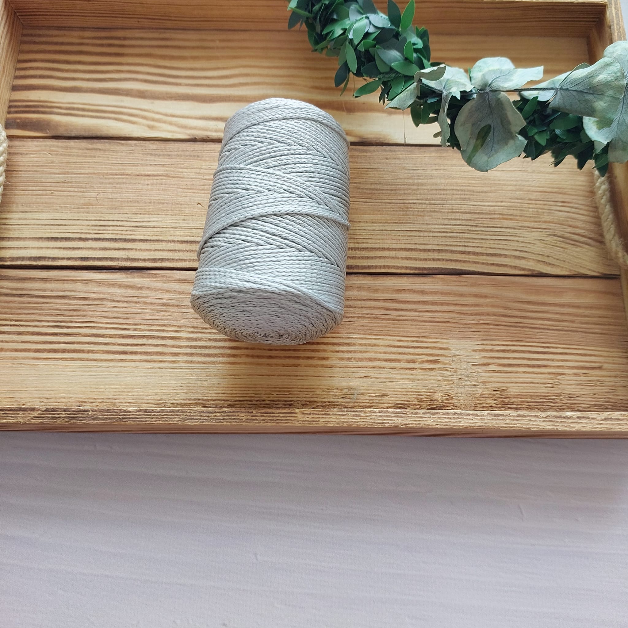 100 Gram Polyester Makrome 36 Açık Gri